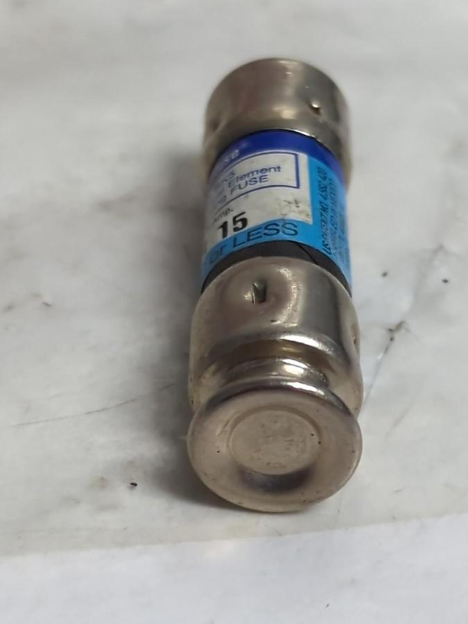 Used LITTELFUSE,FLNR15,TIME-DELAY 15 AMP FUSE LOT OF 4 PRE-OWNED