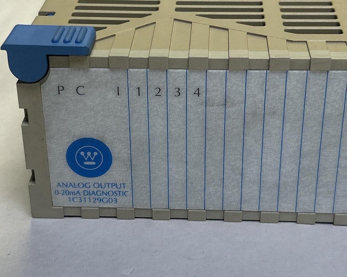 Used WESTINGHOUSE,1C31129G03,ANALOG OUTPUT MODULE