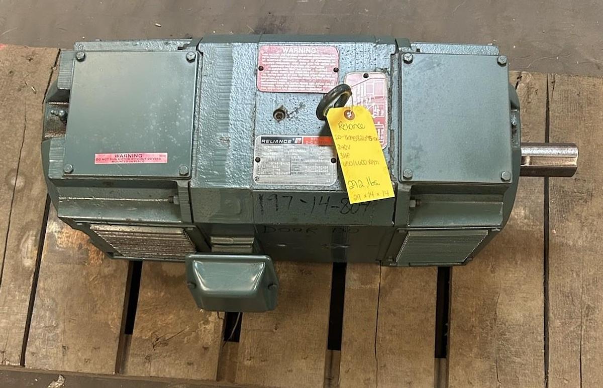 Used RELIANCE,SC2113ATZ,DC MOTOR 3HP 240V 650/1600RPM
