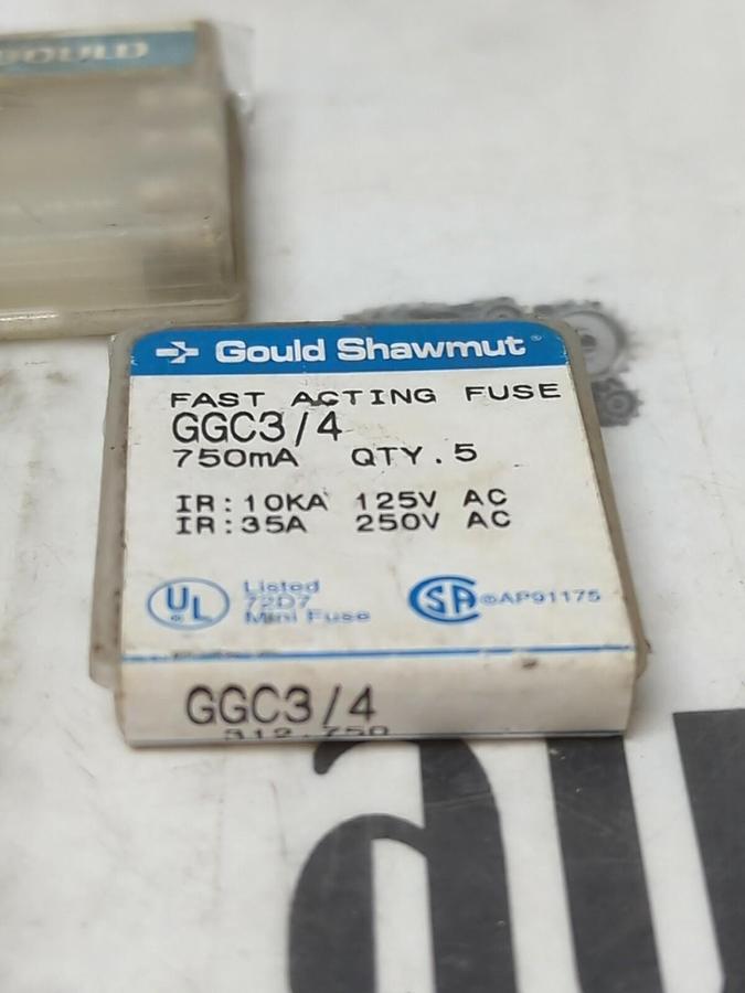 GOULD SHAWMUT,GGC3/4,FUSES LOT OF 15 NOS
