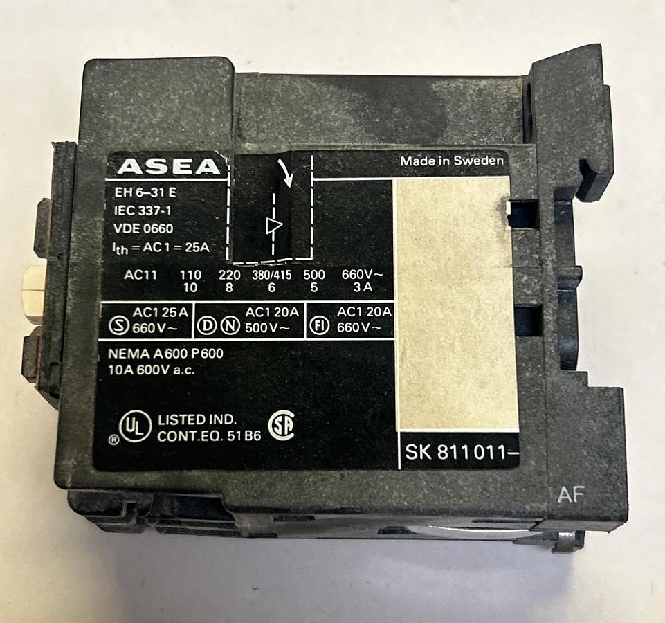 Used ASEA,EH6-31E,CONTACTOR