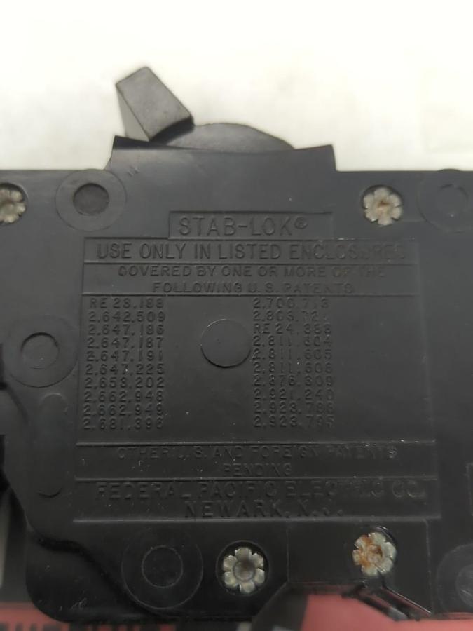 Used F.P.E.,NCO230,CIRCUIT BREAKER 30 AMP 2-POLE LOT OF 3 PRE-OWNED