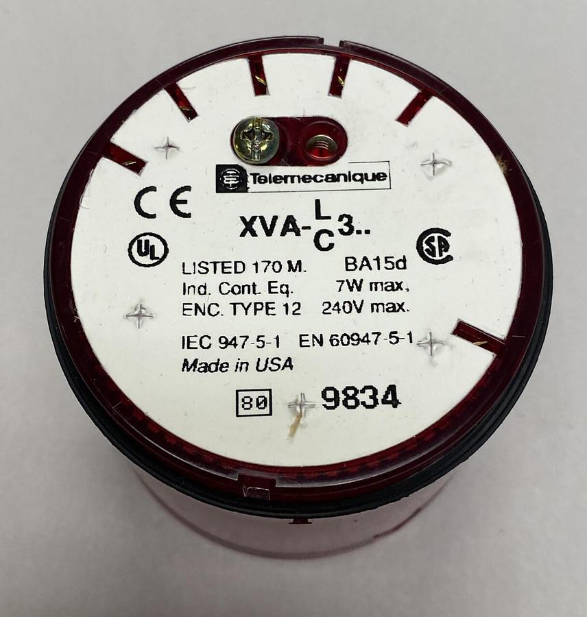 Telemecanique,XVA-C341,Red Stack Light XVA-LC3 NOS