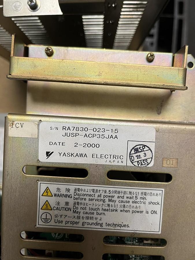 Used YASKAWA,JUSP-ACP35JAA,SERVO CONVERTOR