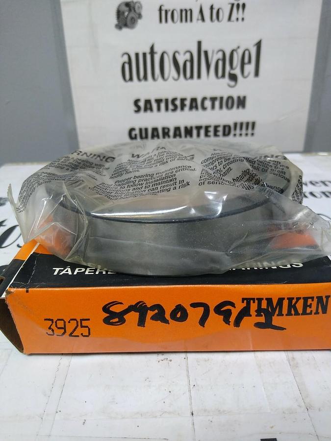Used Timken,3925,Roller Bearing Cup NOS