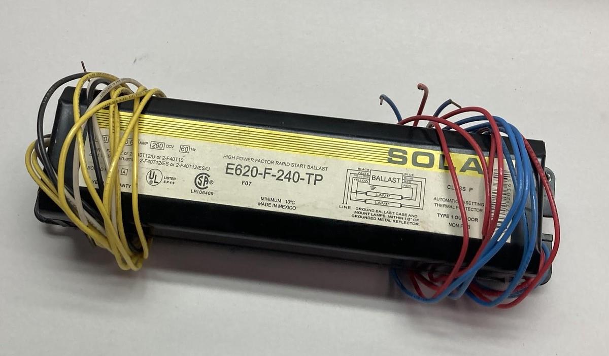 Used Magnetek,E620-F-240-TP,Universal Wat Reducer Rapid Start Ballast 120V 60HZ