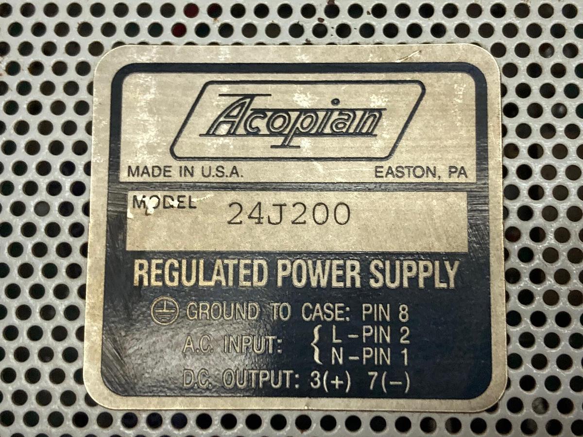 Acopian,Model 24J200,Regulated Power Supply