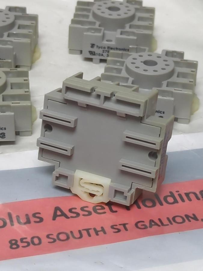 TYCO ELECTRONICS,27E892,RELAY BASE 10 AMP 300VAC PACK OF 10 PCS NOS