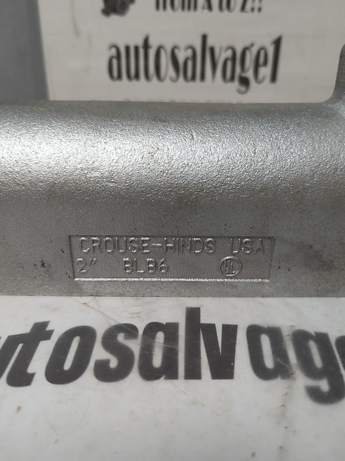 CROUSE-HINDS,BLB6,2 INCH CAST IRON CONDUIT BODY NOS
