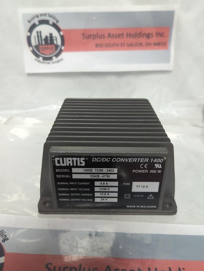 Used CURTIS,1400E 72/96 2403,DC/DC CONVERTER 1400 PRE-OWNED