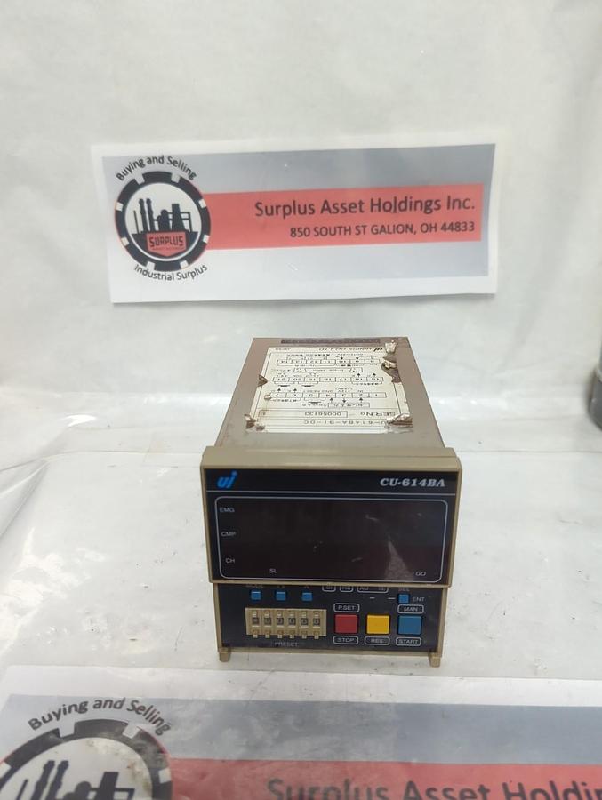 Used UINICS,CU-614BA,BATCH COUNTER DIGITAL PANEL METER PRE-OWNED