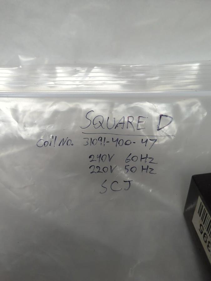 Used SQUARE D,1707,COIL 110V 50HZ LOT OF 2 PRE-OWNED