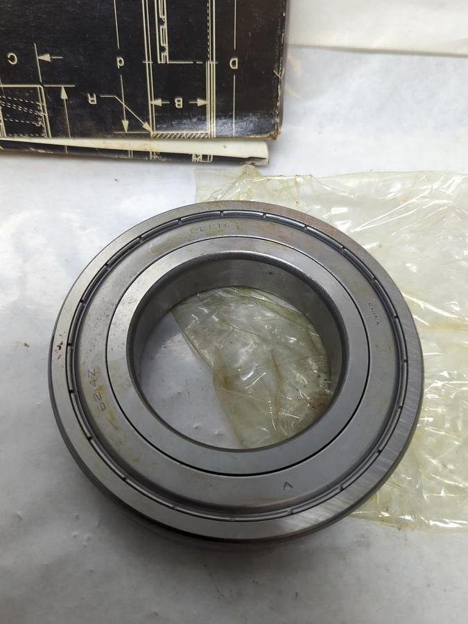 PEER,6214-ZZ-C3,METAL SHIELDED DEEP GROOVE BALL BEARING NOS