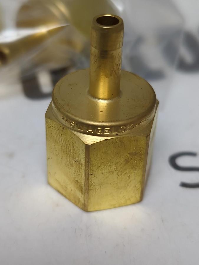 SWAGELOK,B-4-TA-7-6,1/4TA X 3/8FNPT FEMALE TUBE ADAPTER LOT OF 3 NOS