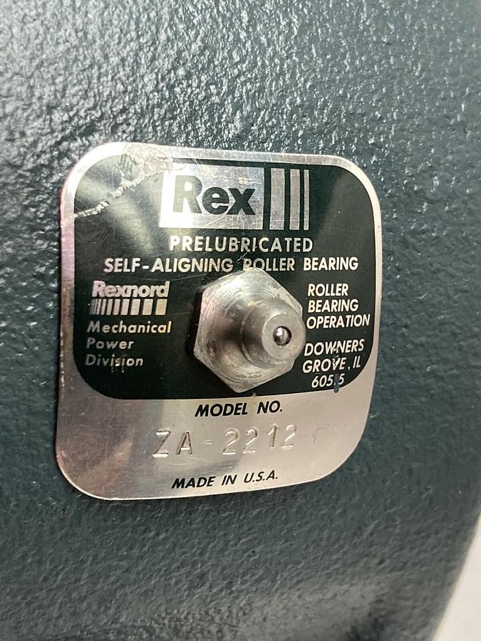 Rex,ZA2212,2-Bolt Pillow Block Roller Bearing 1-3/4 Inch