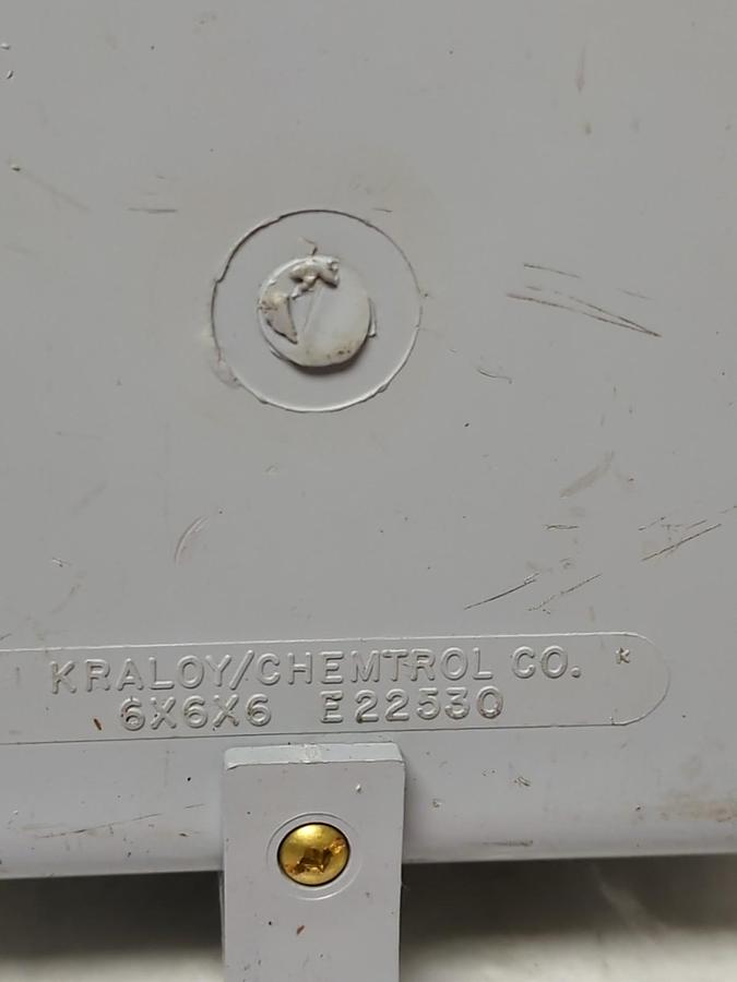 KRALOY,E22530,JUNCTION BOX 6 IN X 6 IN X 6 IN NOS