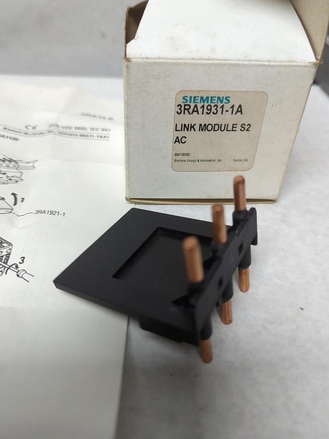 SIEMENS,3RA1931-1A,LINK MODULE S2 AC NOS