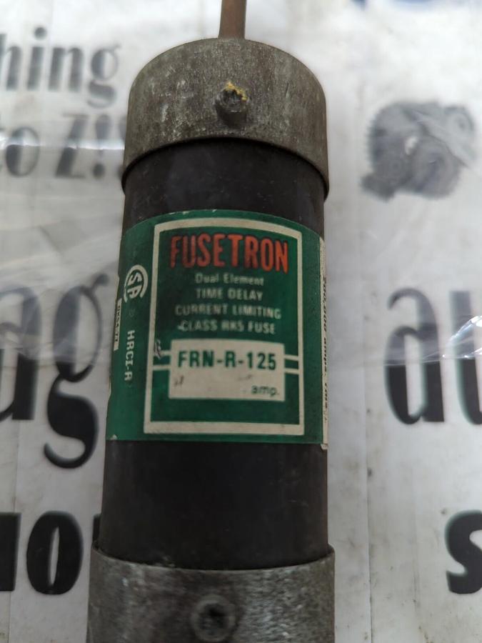 COOPER BUSSMANN,FRN-R-125,FUSETRON 125 AMP FUSE NOS