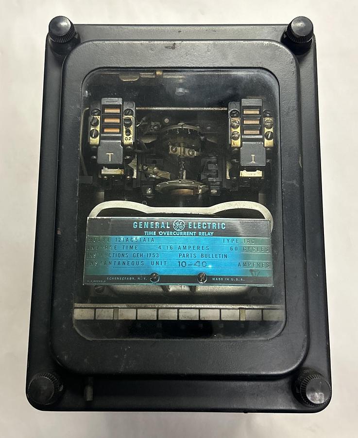 Used GENERAL ELECTRIC,12IAC51A1A,TIME OVERCURRENT RELAY