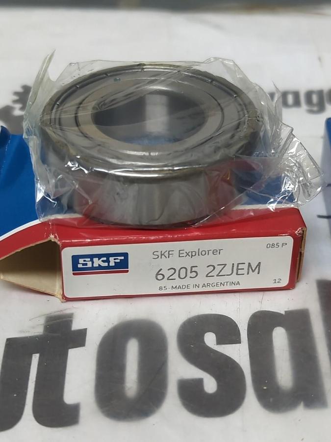 SKF,6205 2ZJEM,SHIELDED BALL BEARING 20MM BORE LOT OF 2 NOS