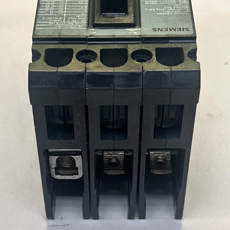 Used SIEMENS,ED43B090,CIRCUIT BREAKER 90A 480V 3P
