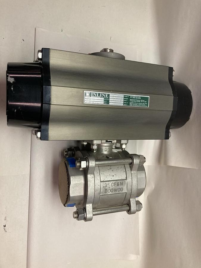 Inline Ball Valve,AP-SR-140-B-N,Actuated Stainless Ball Valve 1453# Torque