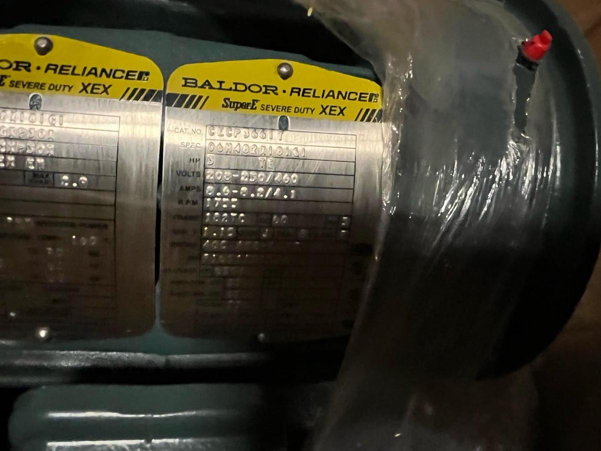 BALDOR,CECP3661T,SUPER E SEVERE DUTY XEX MOTOR 3HP 1755RPM 3PH 182TC