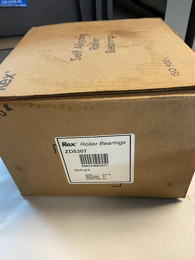 Rexnord,ZD5307,Roller Bearing Insert 3-7/16 INCH NOS