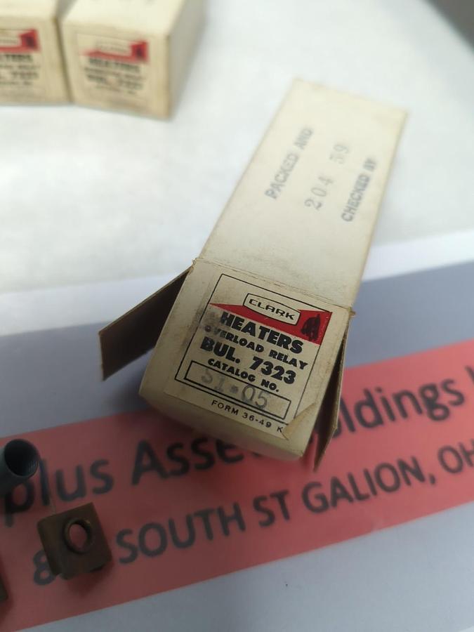 JOSLYN CLARK.S1.05,OVERLOAD HEATER ELEMENT LOT OF 4 NOS