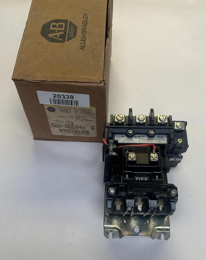 Used ALLEN BRADLEY,500-A0D940,CONTACTOR SIZE 0