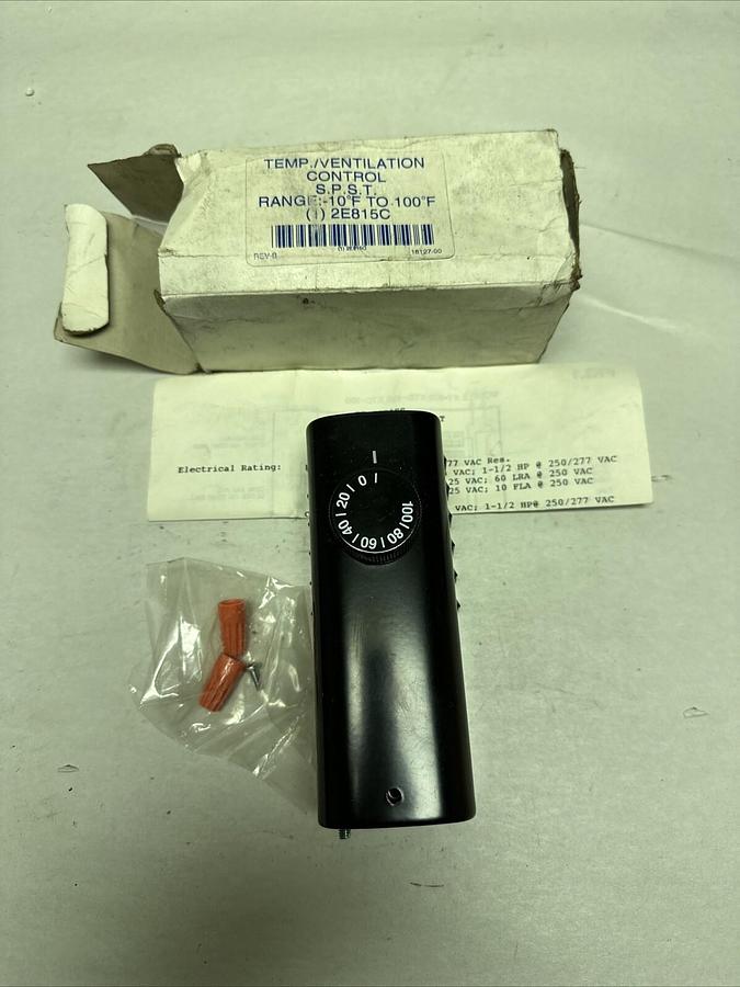 TPI,KT-110,Temperature/Ventillation Controler -10 to +100 Degree Farenheit NEW