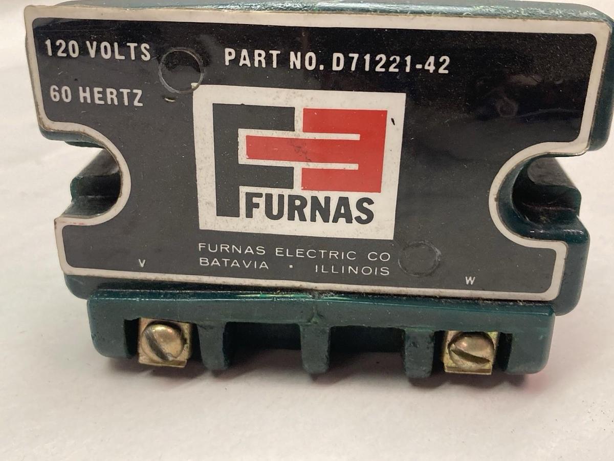 Used Furnas,D71221-42,Dual Voltage Coil 120V 60Hz