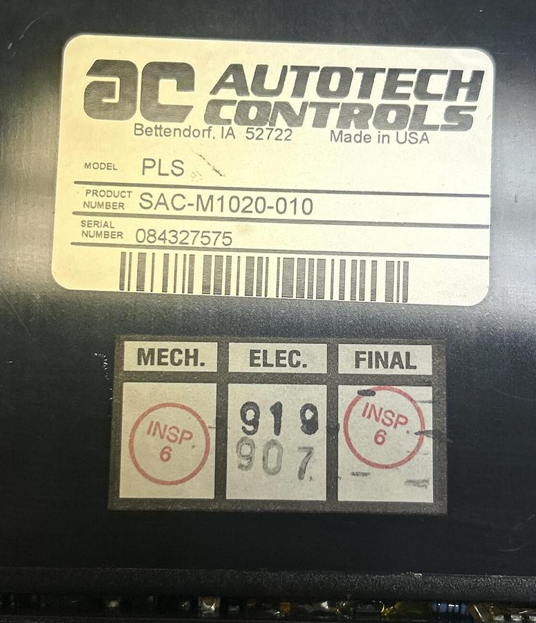 Used AUTOTECH,SAC-M1020-010,PROGRAM INTERFACE MODULE