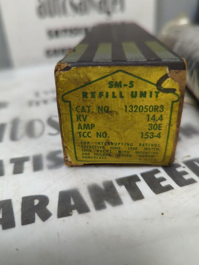 S & C,132050R3 SM-5,REFILL UNIT KV-14.4 AMP-30E TCC NO-153.4 NOS