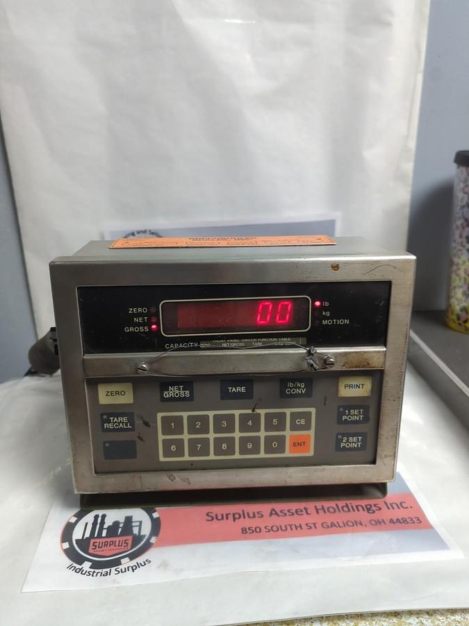 Used BRECHBUHLER,UMC600AAAC,PROGRAMMABLE DIGITAL WEIGHT INDICATOR 117VAC 50/60HZ 20W