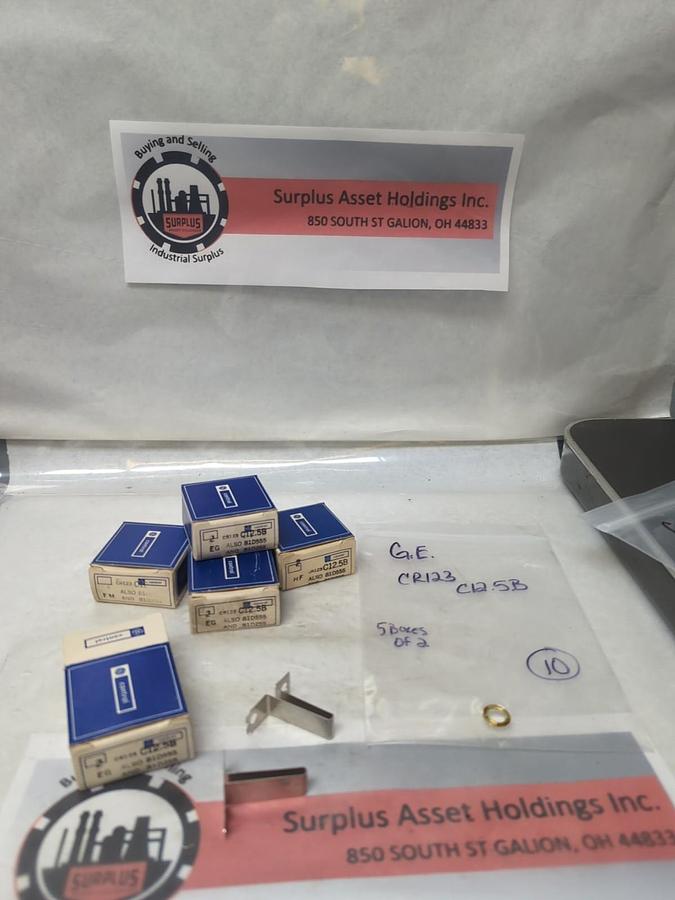 GENERAL ELECTRIC,CR123C12.5B,THERMAL OVERLOAD HEATER ELEMENT LOT OF 10 NOS