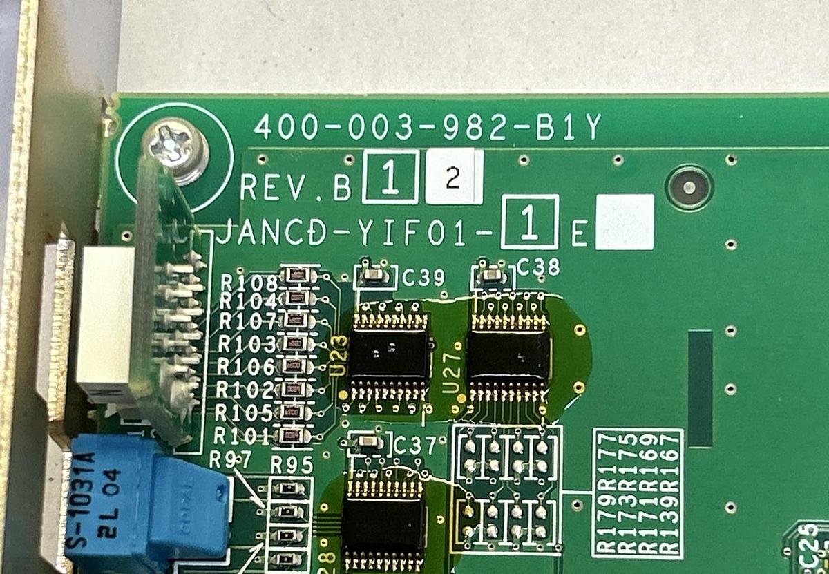 Used YASKAWA ELECTRIC,JANCD-YIF01-1E,ROBOT I/F CIRCUIT BOARD
