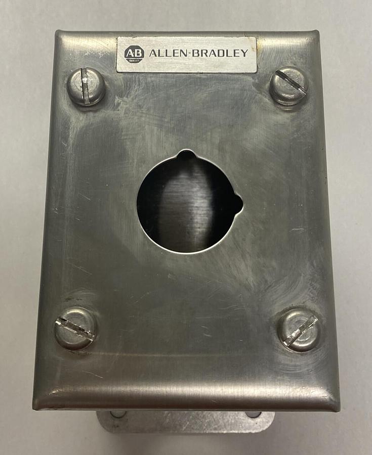 Used ALLEN BRADLEY,800R-1HX4T,SER A PUSH-BUTTON STATION