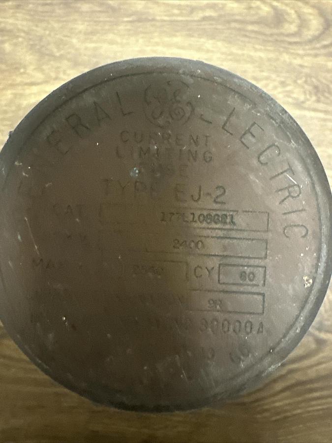 Used General Electric,177L108G21,Fuse Type EJ-2