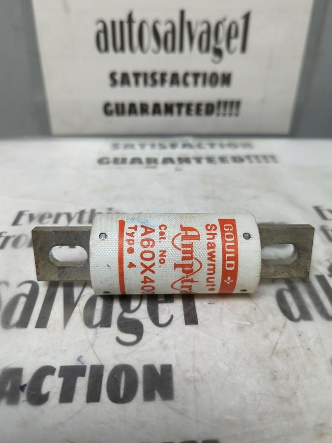 GOULD SHAWMUT,A60X400,TYPE-4 AMP-TRAP 400 AMP FUSE NOS