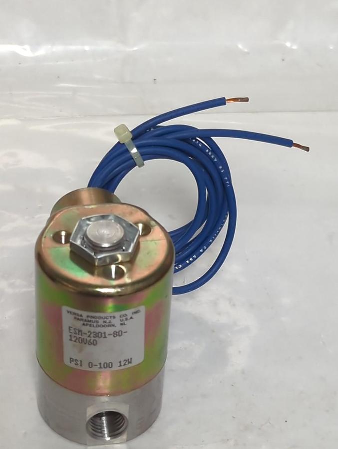 VERSA,ESM-2301-80-120V60,SOLENOID VALVE PSI 0-100 12W NOS