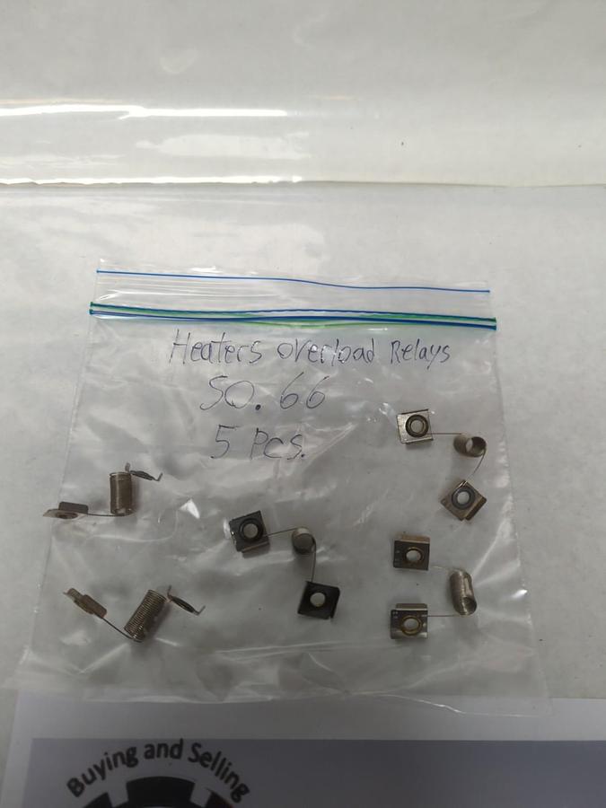 Used JOSLYN CLARK,S0.66,OVERLOAD THERMAL HEATER ELEMENT LOT OF 5 PRE-OWNED