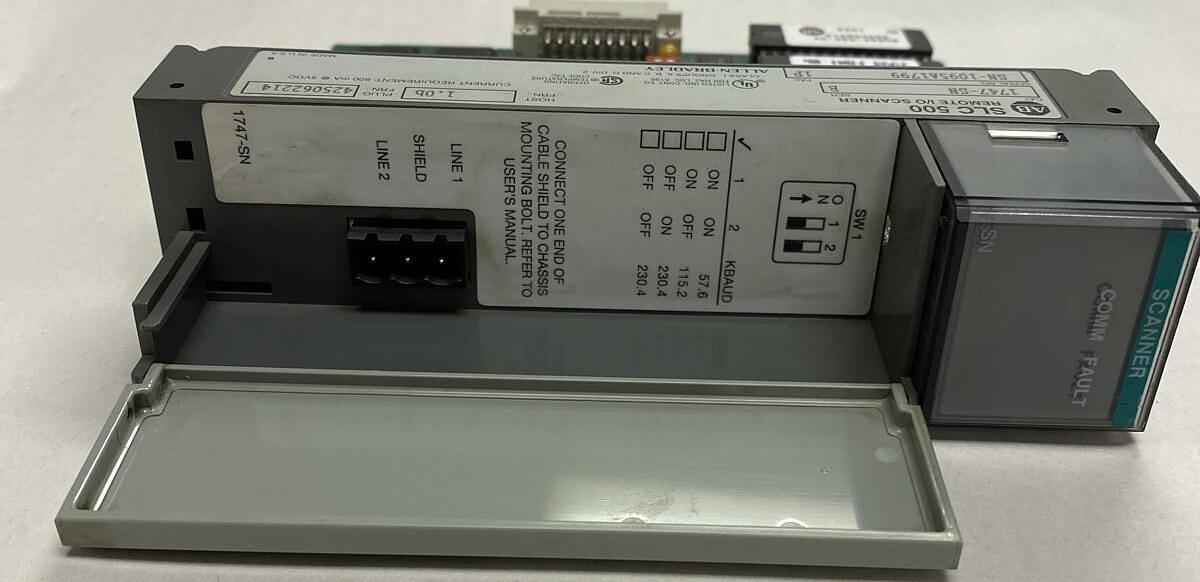 Used Allen-Bradley,1747-SN,Series B SLC500 Remote I/O Scanner Module