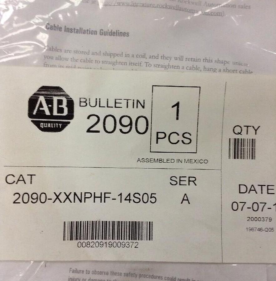 Allen Bradley,2090-XXNPHF-14S05,Power Cable  Series A SEALED