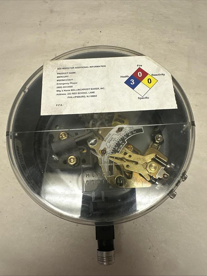 Mercoid,DA-21-2 RG 12S,Pressure Switch 5-105 PSIG