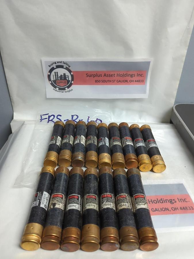 Used COOPER BUSSMANN,FRS-R-60,FUSETRON FUSE 60 AMP LOT OF 16 PRE-OWNED