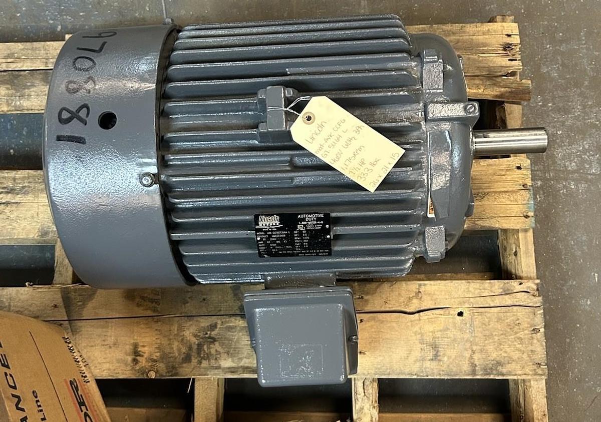 LINCOLN,AVKCCF6G7.5U64L,MOTOR 7.5HP 1175RPM 460V 3PH 256U FRAME