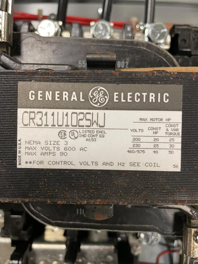 GE,300,GENERAL ELECTRIC LINE CONTROL SIZE 3 CR311 REVERSING COMBINATION STARTER