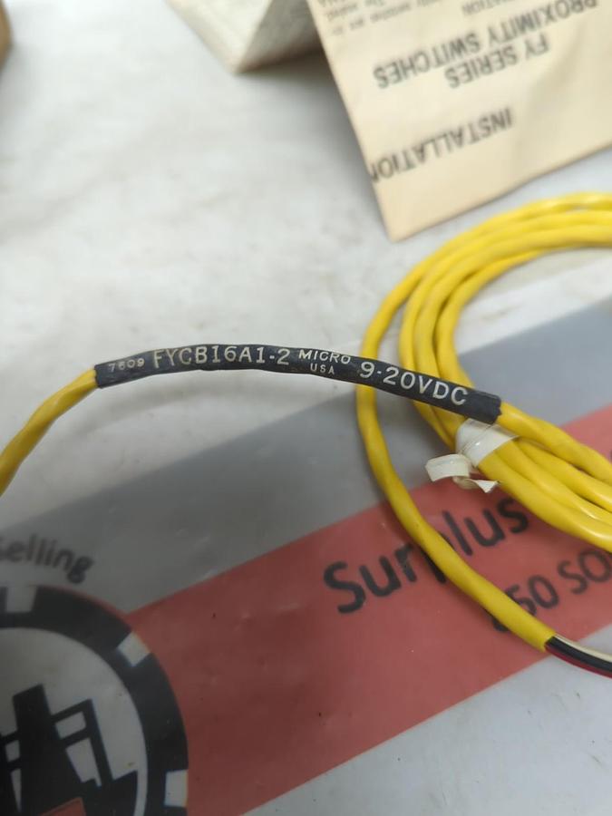 HONEYWELL MICRO SWITCH,FYCB16A1-2,PROXIMITY SWITCH NOS