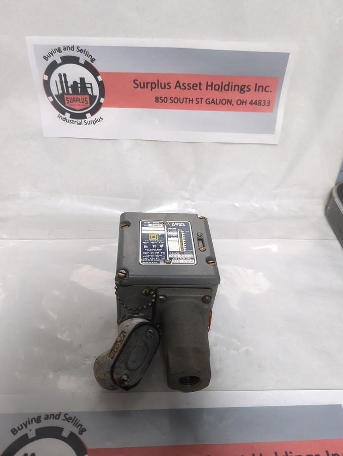 Used SQUARE D,9012ADW6,PRESSURE SWITCH PRE-OWNED